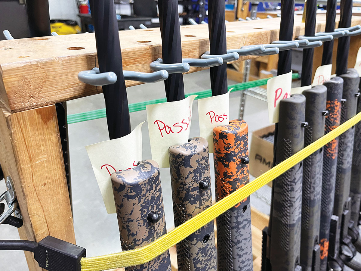 Each rifle must pass a rigorous quality control process before it is shipped to dealers or customers.